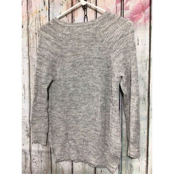 LOFT ~ Size Small Gray Rhinestone Front Sweater 🍁🍂 - Picture 10 of 12